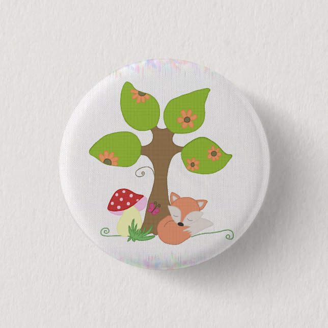 Fuchs unterm Baum 3 Cm Round Badge (Front)