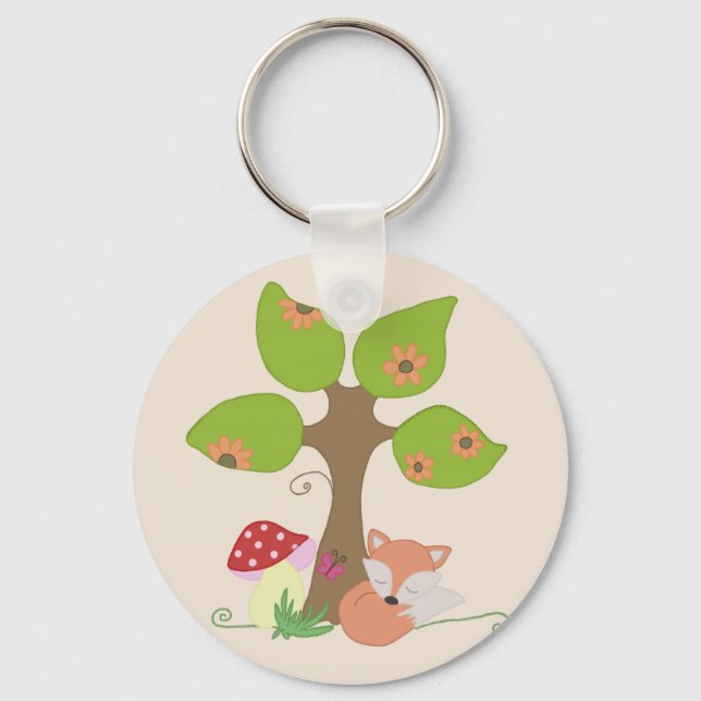 Fuchs unterm Baum  Key Ring (Front)