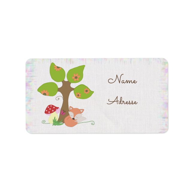 Fuchs unterm Baum  Label (Front)