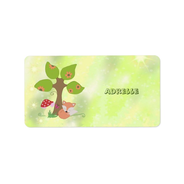 Fuchs unterm Baum  Label (Front)