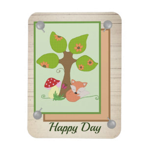 Fuchs unterm Baum Magnet