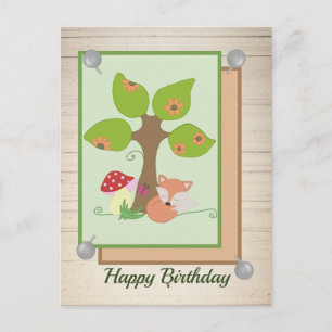 Fuchs unterm Baum Postcard