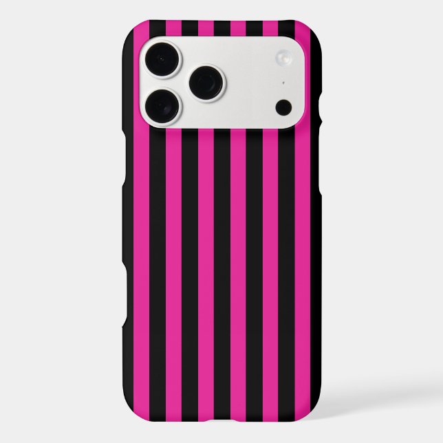 Fuchsia and black candy stripes (Back)