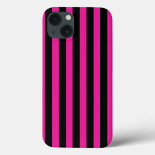 Fuchsia and black candy stripes Case-Mate iPhone c 13 Case