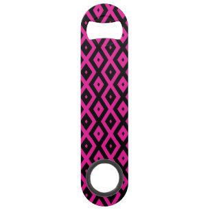 Fuchsia and black diamond pattern