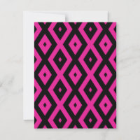 Fuchsia and black diamond pattern