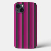 Fuchsia and charcoal five stripes pattern