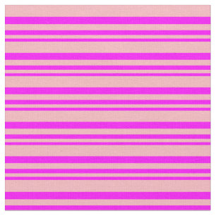 Fuchsia and Light Pink Pattern of Stripes Fabric