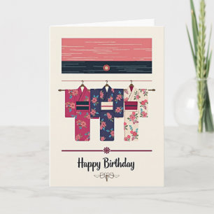 Fuchsia Blossom Birthday Card