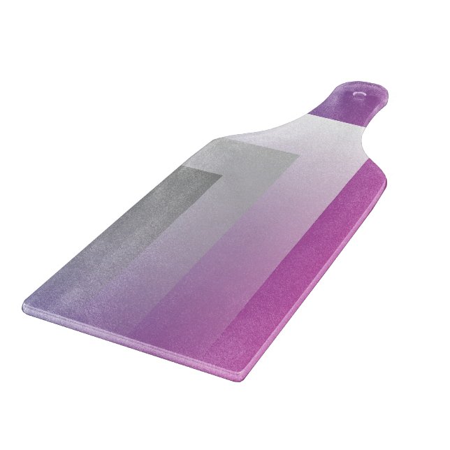 Fuchsia blue grey cutting board (Corner)