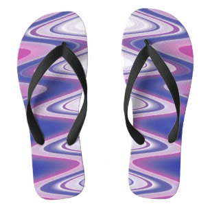 Fuchsia blue grey jandals