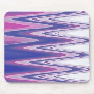 Fuchsia blue grey mouse pad