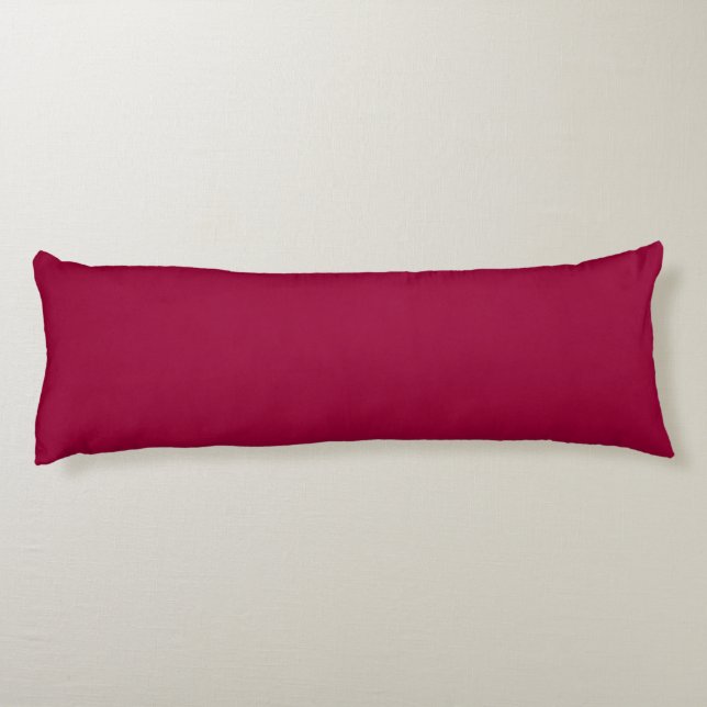 Fuchsia Burgundy solid plain colour Body Cushion (Back)