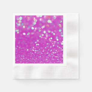 Fuchsia Confetti Paper Napkin