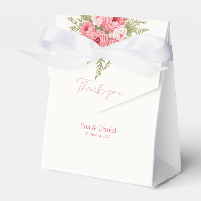 Fuchsia Dream Favour Box (Front Side)