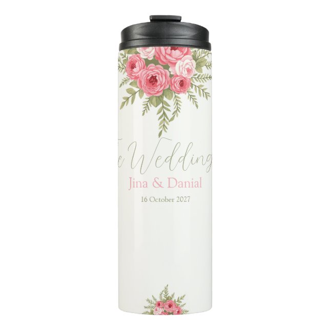 Fuchsia Dream Thermal Tumbler (Front)