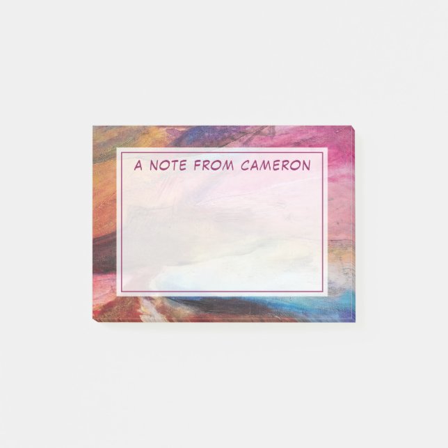 Fuchsia Expression Post-it Notes (Front)