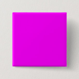 Fuchsia FF00FF Solid Colour Design 15 Cm Square Badge