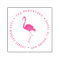 Fuchsia Flamingo | Custom Circular Return Address