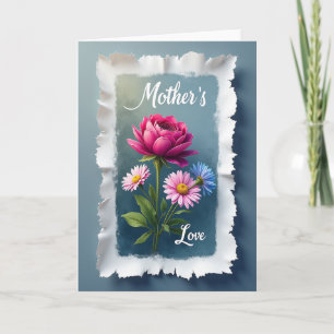 Fuchsia Floral Mothers Love Card