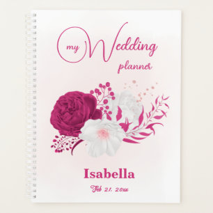 fuchsia flowers botanical wedding planner