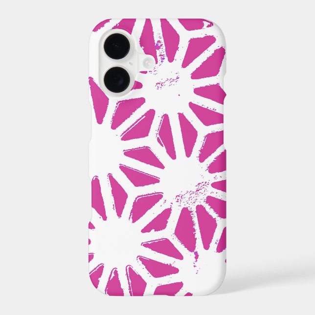 Fuchsia geometric pattern (Back)