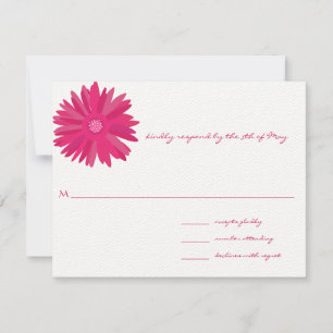 Fuchsia Gerber  Wedding Place Card