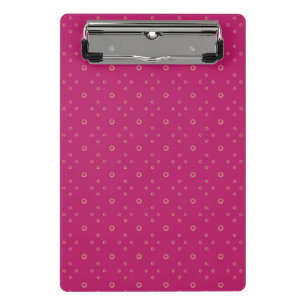 Fuchsia Golden Zinnia Sun Mini Clipboard