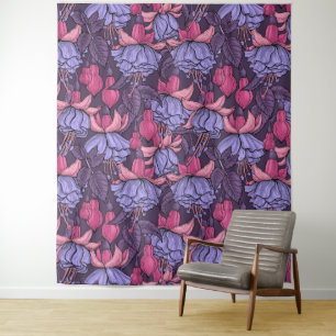 Fuchsia in pink and violet tapestry