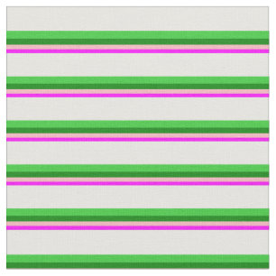Fuchsia, Light Pink, Green, Lime Green, and White Fabric