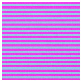 Fuchsia & Light Sky Blue Coloured Pattern Fabric