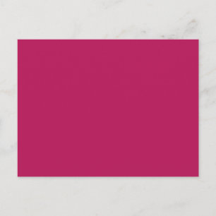 Fuchsia Magenta Pink Solid Trend Color Background Postcard