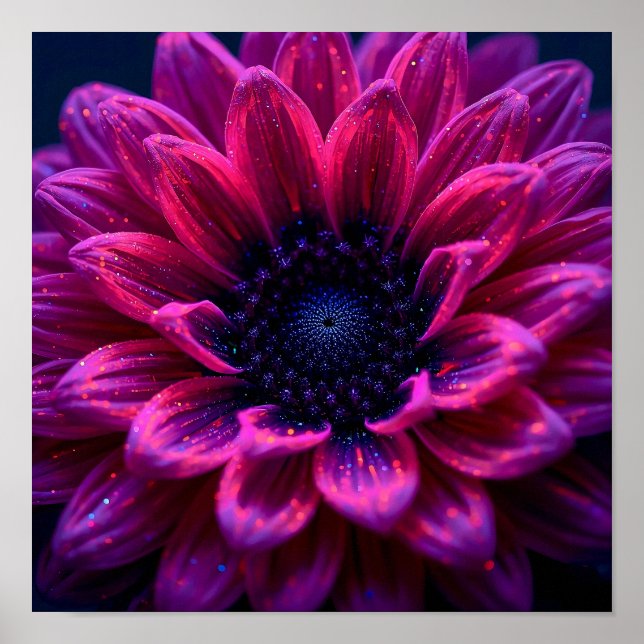 Fuchsia Nebula Poster (Front)