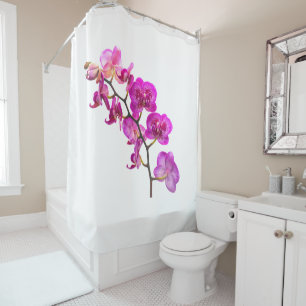 Fuchsia Orchid Spray Shower Curtain
