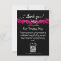 Fuchsia Orchids on Black-Wedding-