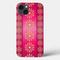 Fuchsia Oriental Mandala Pattern