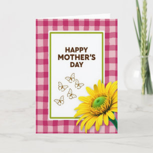 Fuchsia Pink Mother Day Card