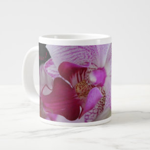 Fuchsia Pink Orchid Large Coffee Mug