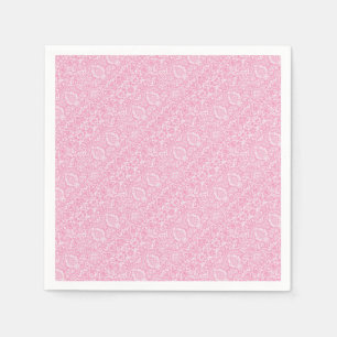 Fuchsia Pink Pineapple Victorian Vintage Damask Napkin