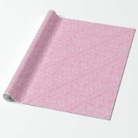 Fuchsia Pink Pineapple Victorian Vintage Damask