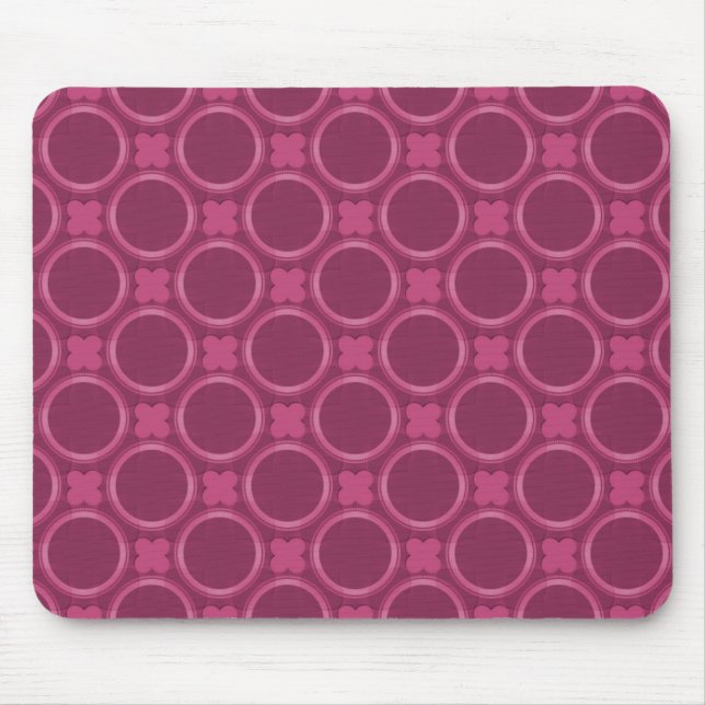 Fuchsia Quirky Charm Mousepad (Front)