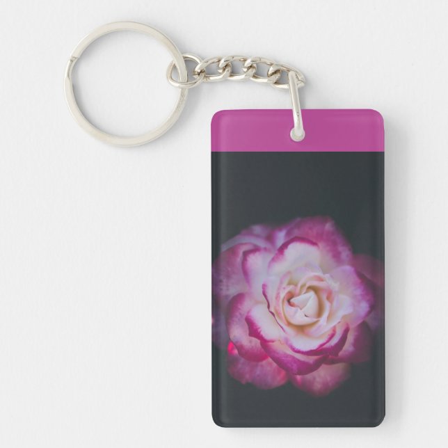 Fuchsia rose key ring (Front)