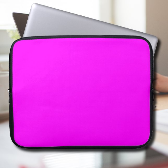 Fuchsia Solid Colour | Classic Elegant Laptop Sleeve (Creator Uploaded)
