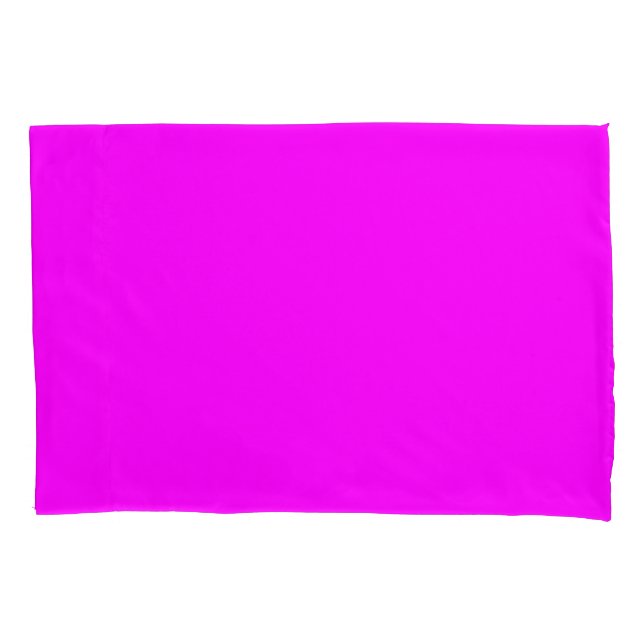 Fuchsia Solid Colour | Classic Elegant Pillowcase (Front)