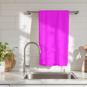 Fuchsia Solid Colour   Classic Elegant Tea Towel
