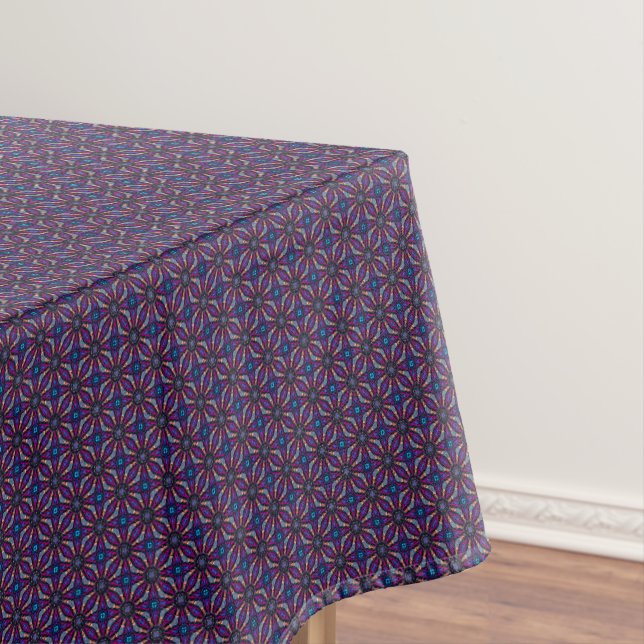 Fuchsia Stargazer Tablecloth (In Situ)