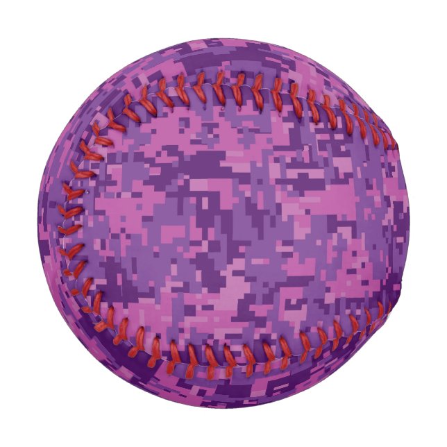 Fuchsia Storm Digital Camo Camouflage Customisable Baseball (Front Left)
