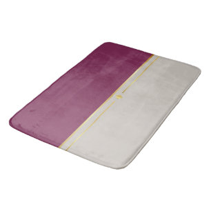 Fuchsia & Taupe Haven Bath Mat