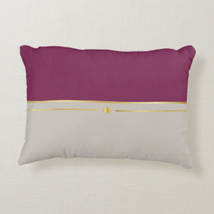 Fuchsia & Taupe Haven Decorative Cushion