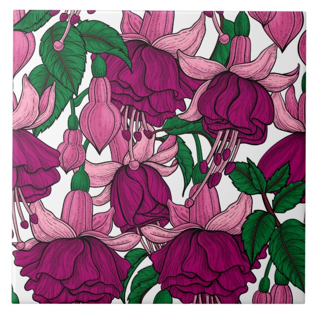 Fuchsia Tile (Front)